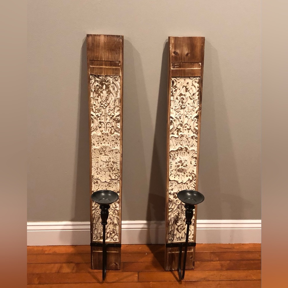 Rustic Looking Wood Sconces
